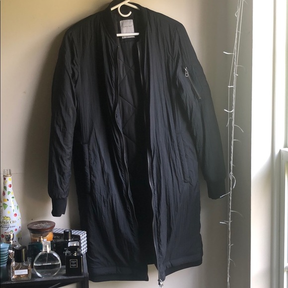 zara longline jacket